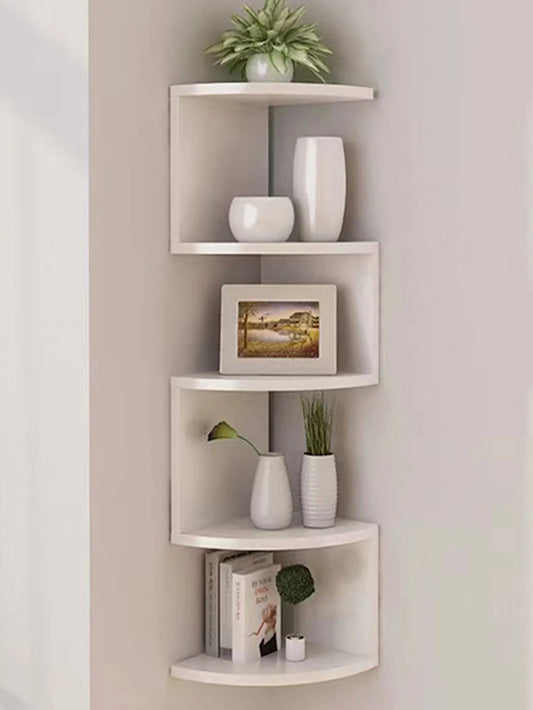 📚 5-Layer Corner Floating Shelf – Stylish Storage Made Easy