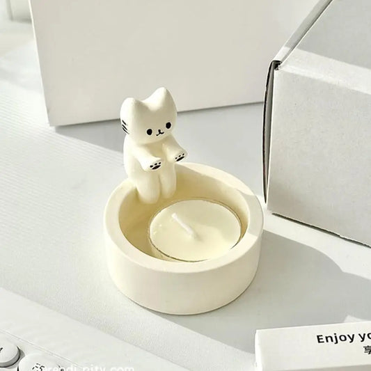 Warming Paws Cat Candle Holder 🕯️🐱