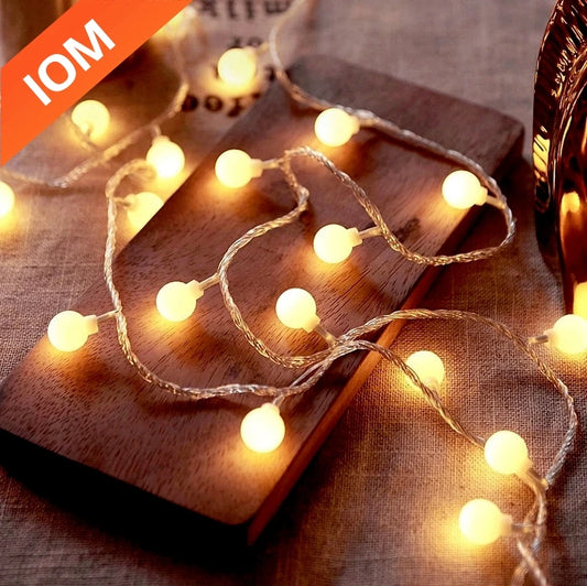 ✨ Charming LED String Lights - Battery & USB Powered | Warm White, Multicolor Options 🌟